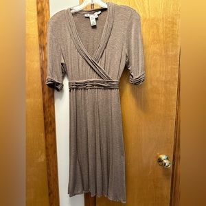 Studio M tan midi casual dress